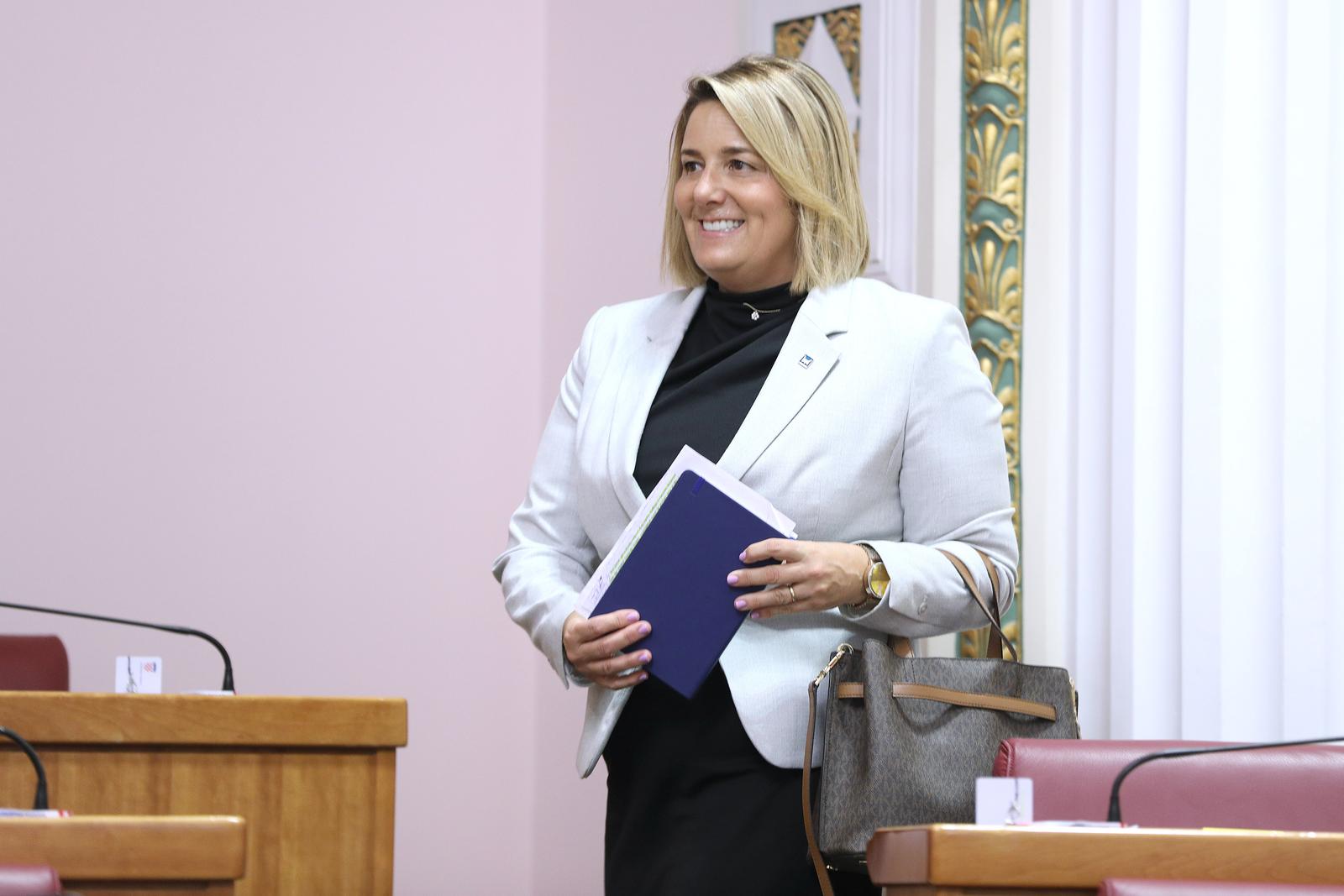 20.10.2023., Zagreb - Sabor je 18. sjednicu nastavio raspravom o Prijedlogu zakona o izmjenama i dopunama Zakona o materijalima i predmetima koji dolaze u neposredan dodir s hranom. Photo: Patrik Macek/PIXSELL