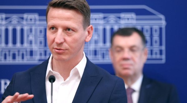 21.09.2023., Zagreb - Na konferenciji za medije Fokusa odrzanoj u Saboru o temi: "Fokusov prijedlog porezne reforme" govorili su Davor Nadji,  Hrvoje Koscec, Dario Zurovec i Damir Bajs. Photo: Patrik Macek/PIXSELL