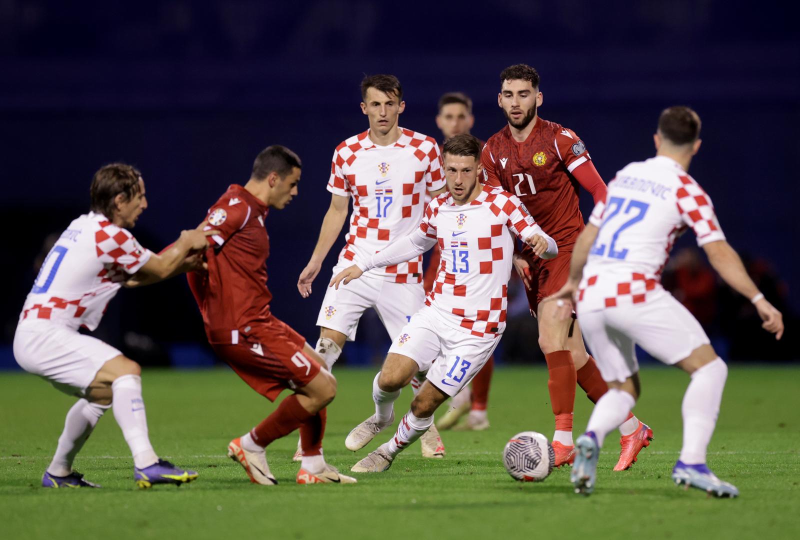 21.11.2023., stadion Maksimir, Zagreb - Kvalifikacije za UEFA Euro 2024, skupina D, Hrvatska - Armenija. Marco Pasalic Photo: Luka Stanzl/PIXSELL