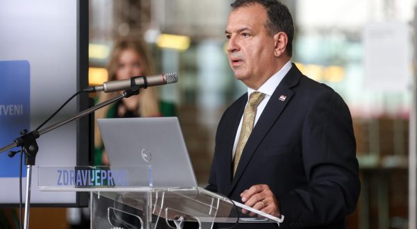 22.11.2023., Zagreb - Predstavljanje rezultata provedenih preventivnih zdravstvenih pregleda odrzano je u Nacionalnoj i sveucilisnoj knjiznici. Ministar zdravstva Vili Beros. Photo: Igor Kralj/PIXSELL