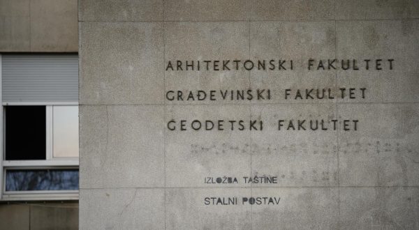 26.04.2023., Zagreb - Zgrada  Geodetskog fakulteta u Zagrebu, Kaciceva 26.
 Photo: Davor Puklavec/PIXSELL