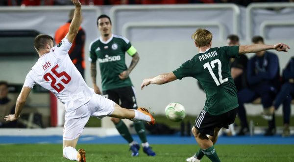 26.10.2023., Stadion pod Bijelim brijegom, Mostar, Bosna i Hercegovina - Utakmica skupine E UEFA Europa Konferencijske lige, 3. kolo, HSK Zrinjski Mostar - Legia Warszawa. Photo: Denis Kapetanovic/PIXSELL