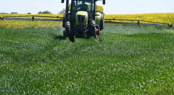 29.04.2020., Koprivnica - Poljoprivredni proljetni radovi. Koristenje zastitnih sredstava (pesticida) na usjevima.rPhoto:Damir Spehar/PIXSELL