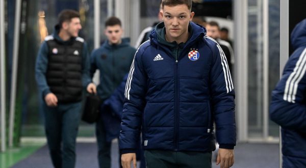 29.11.2023., Astana, Kazahstan - Nogometasi Dinama dolaze na trening na Astana Arenu uoci utakmice 5. kola skupine C UEFA Konferencijske lige izmedju Astane i Dinama. Mauro Perkovic Photo: Marko Lukunic/PIXSELL