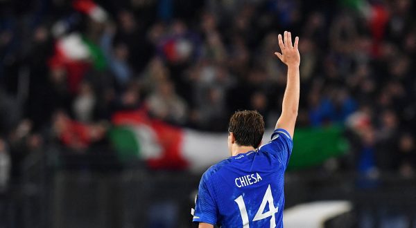 Soccer Football - UEFA Euro 2024 Qualifier - Group C - Italy v North Macedonia - Stadio Olimpico, Rome, Italy - November 17, 2023 Italy's Federico Chiesa celebrates scoring their third goal REUTERS/Jennifer Lorenzini Photo: JENNIFER LORENZINI/REUTERS