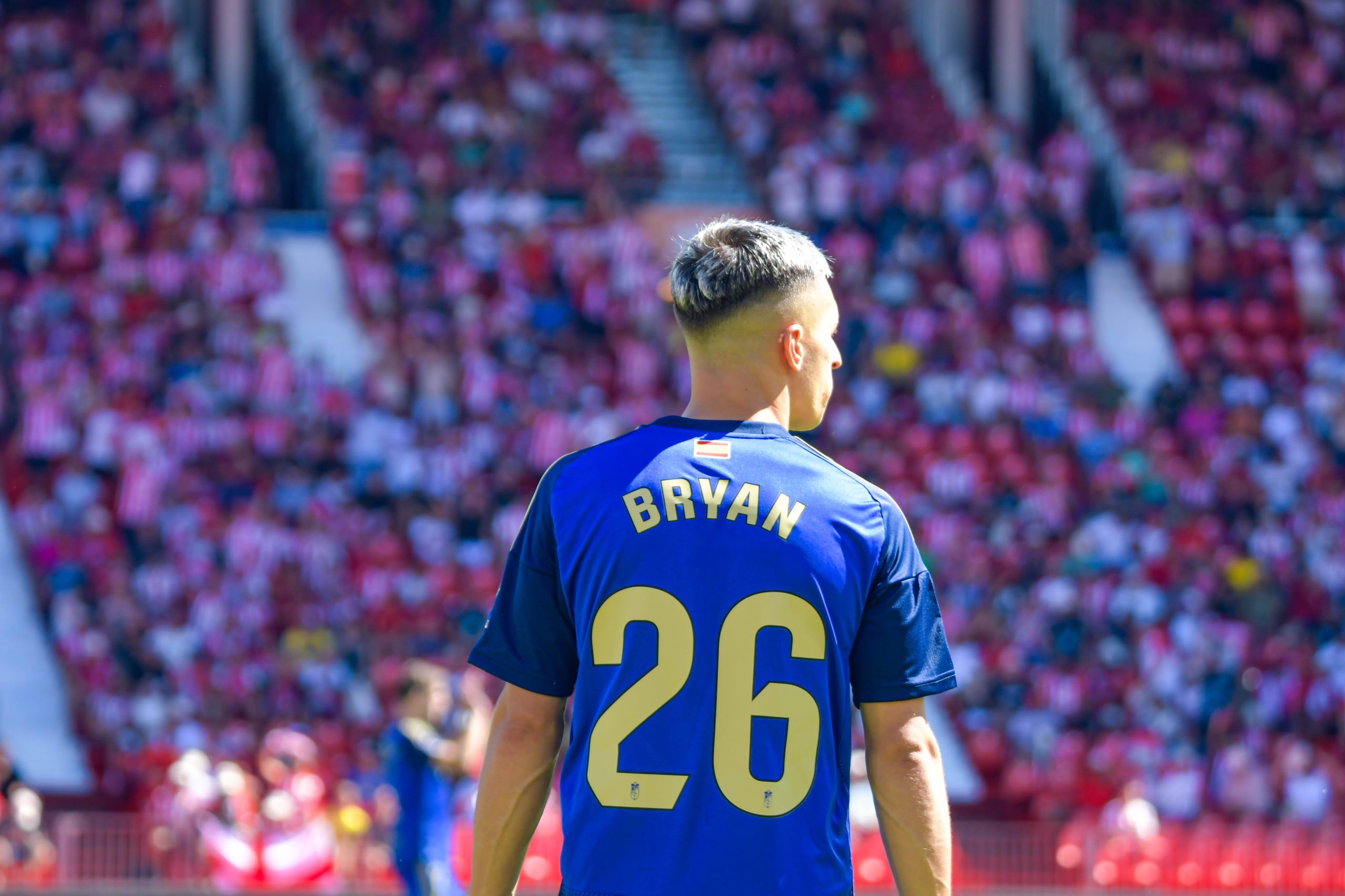 ESP: UD Almeria v Granada CF - La Liga EA Sports ALMERIA, SPAIN - OCTOBER 1: Bryan Zaragoza of Granada focus during the match between UD Almeria and Granada CF of La Liga EA Sports on October 1, 2023 at Power Horse Stadium at Almeria, Spain. Photo by Samuel Carreno Copyright: xSamuelxCarrenox SAM_2319