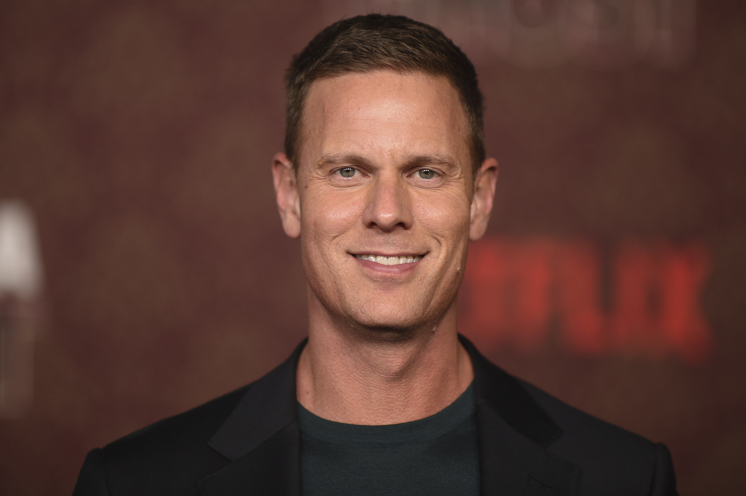 Christopher Landon arrives at the premiere of "We Have a Ghost" on Wednesday, Feb. 22, 2023, at Tudum Theater in Los Angeles. (Photo by Richard Shotwell/Invision/AP)