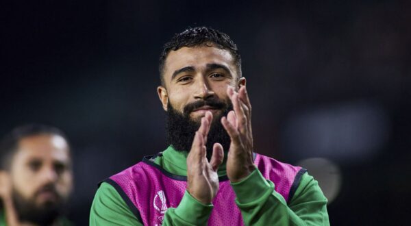 Nabil Fekir of Real Betis looks on during the UEFA Europa League, Group C, match between Real Betis and Aris Limassol at Benito Villamarin stadium on November 9, 2023 in Sevilla, Spain. AFP7 09/11/2023 (Europa Press via AP)