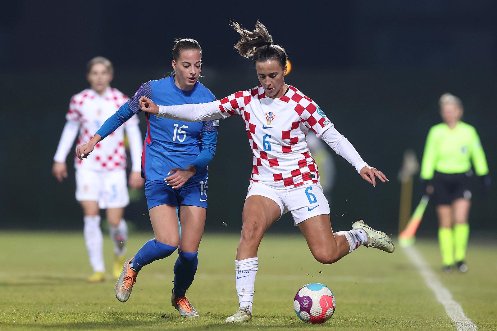 01.12.2023., Gradski Stadion Velika Gorica, Velika Gorica - Utakmica UEFA Liga nacija, Liga B, skupina 2, 5. kolo, Hrvatska - Slovacka. Photo: Goran Stanzl/PIXSELL