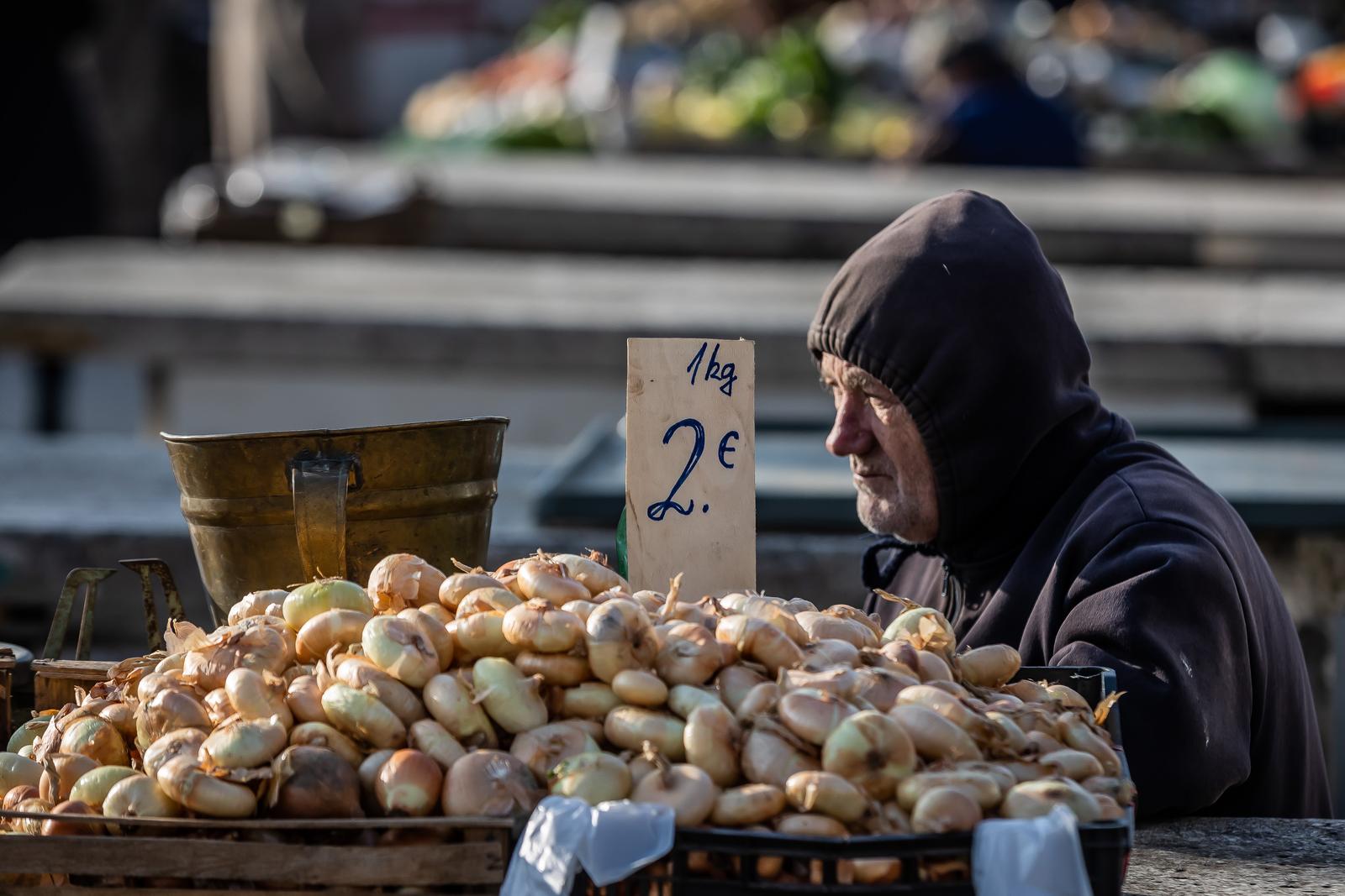 01.02.2023., Split - Jutro na Splitskoj Trznici.

 Photo: Zvonimir Barisin/PIXSELL