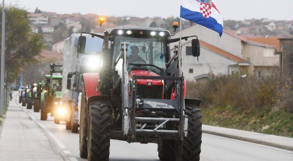 02.12.2023., Drnis - Udruga Hrvatski krski pasnjaci, uz potporu stranke Javnog dobra, organizira prosvjed u znak potpore seljacima u Slavoniji. Photo: Hrvoje Jelavic/PIXSELL