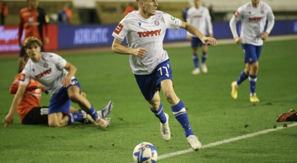 02.12.2023., Split - SuperSport prva Hrvatska nogometna liga, 17. kolo, HNK Hajduk - HNK Gorica. Emir Sahiti Photo: Ivo Cagalj/PIXSELL