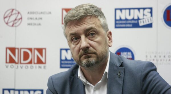 03, October, 2023, Belgrade - A panel discussion "What the new media laws bring us" was held in the Envoy conference center, organized by the Coalition for Media Freedom. Slobodan Georgiev. Photo: Milos Tesic/ATAImages

03, oktobar, 2023, Beograd - U Envoj konferens centru odrzana je panel rasprava "Sta nam donose novi medijski zakoni" u organizaciji Koalicije za slobodu medija. Photo: Milos Tesic/ATAImages Photo: Milos Tesic/ATA Images/PIXSELL