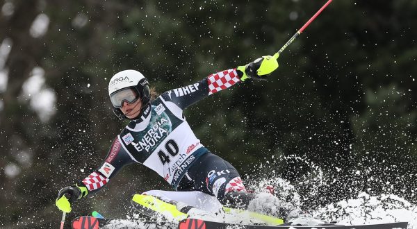 04.01.2022., Zagreb - Prva voznja zenskog slaloma Audi FIS Svjetskog skijaskog kupa Snow Queen Trophy 2022. Zrinka Ljutic Photo: Luka Stanzl/PIXSELL