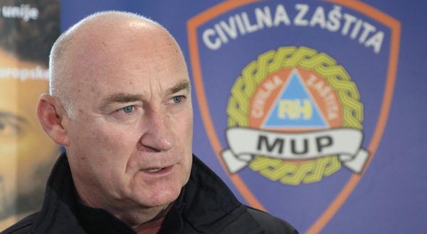 04.12.2023., Sibenik - U organizaciji Ravnateljstva civilne zastite Ministarstva unutarnjih poslova Republike Hrvatske i Sibensko-kninske zupanije u Adriatic Business Centru (ABC) odrzano je svecano obiljezavanje zavrsetka razminiranja Sibensko-kninske zupanije. ravnatelj Ravnateljstva civilne zastite Damir Trut Photo: Dusko Jaramaz/PIXSELL