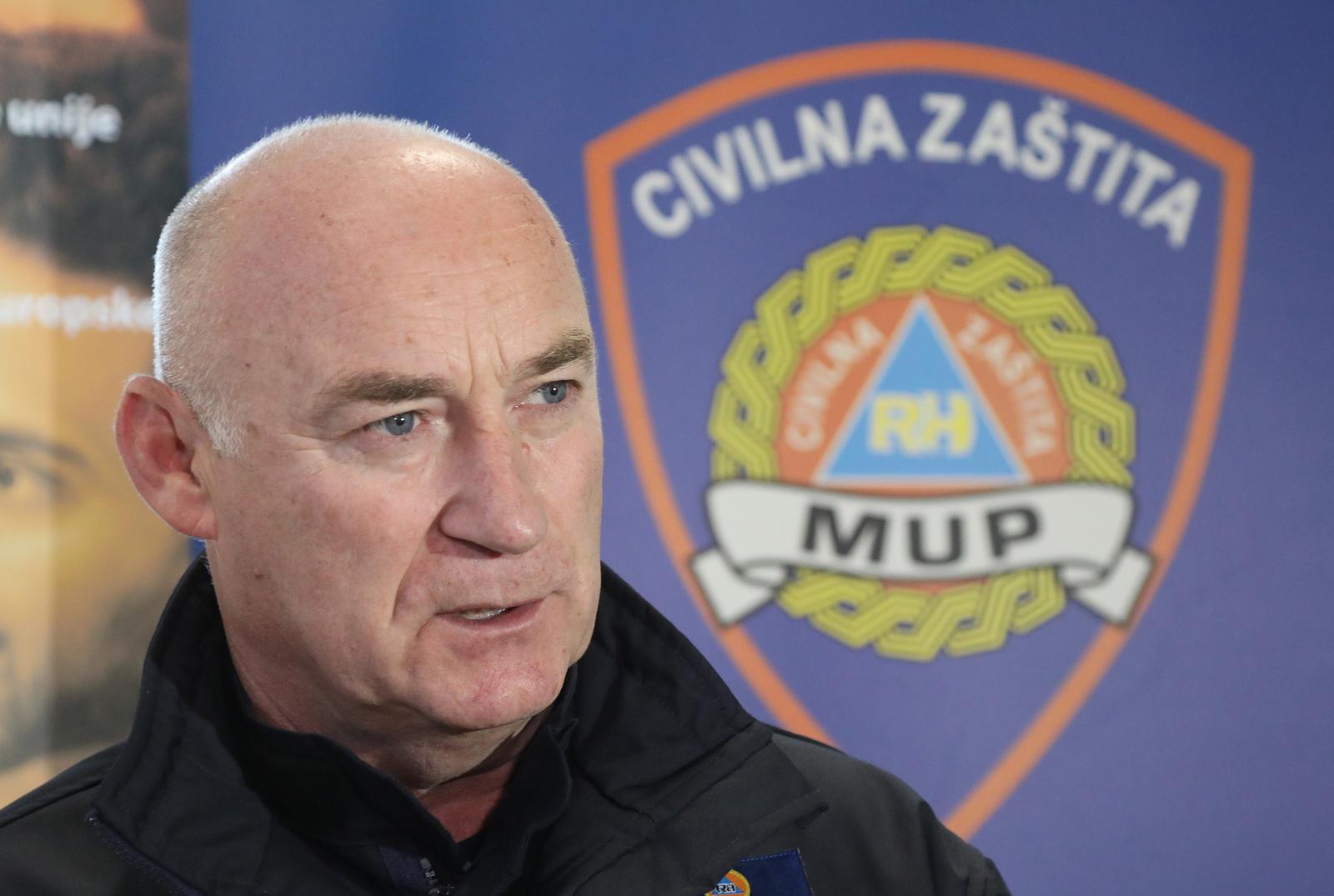 04.12.2023., Sibenik - U organizaciji Ravnateljstva civilne zastite Ministarstva unutarnjih poslova Republike Hrvatske i Sibensko-kninske zupanije u Adriatic Business Centru (ABC) odrzano je svecano obiljezavanje zavrsetka razminiranja Sibensko-kninske zupanije. ravnatelj Ravnateljstva civilne zastite Damir Trut Photo: Dusko Jaramaz/PIXSELL