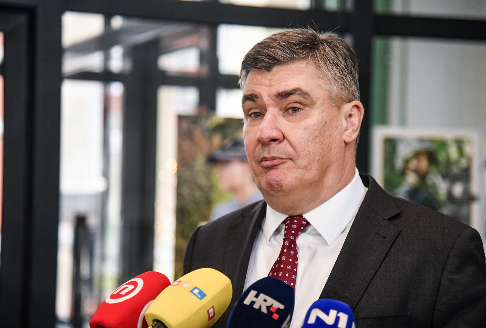 04.12.2023., Bedekovcina  - Predsjednik Republike Zoran Milanovic sudjelovao je na svecanoj sjednici Opcinskog vijeca Opcine Bedekovcina povodom Dana Opcine i Dana Zupe svete Barbare Photo: Josip Regovic/PIXSELL