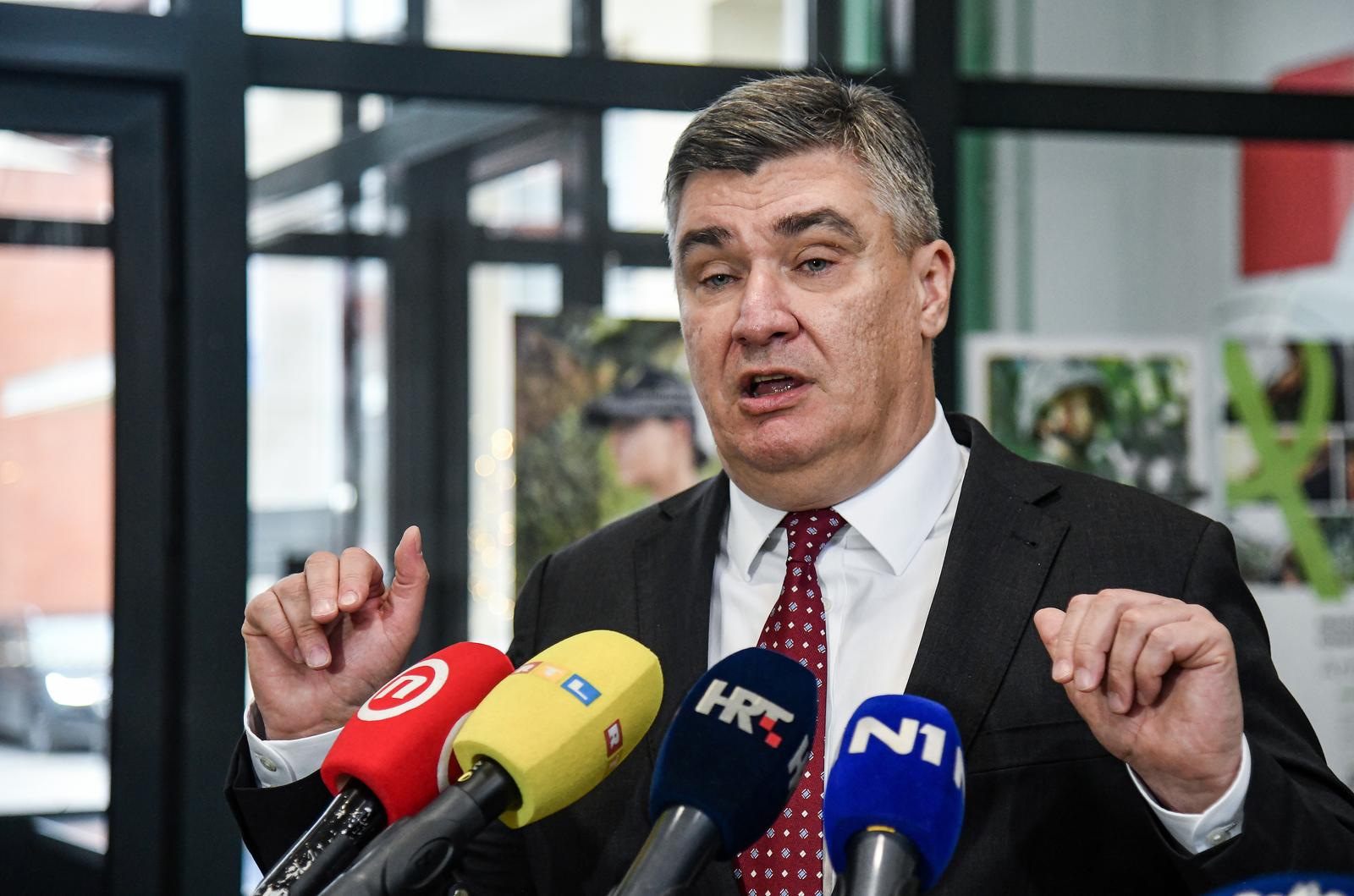 04.12.2023., Bedekovcina  - Predsjednik Republike Zoran Milanovic sudjelovao je na svecanoj sjednici Opcinskog vijeca Opcine Bedekovcina povodom Dana Opcine i Dana Zupe svete Barbare Photo: Josip Regovic/PIXSELL