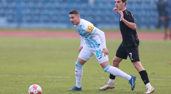 05.12.2023., stadion Cibalia, Vinkovci - SuperSport Hrvatski nogometni kup, osmina finala, HNK Cibalia - HNK Rijeka. Franjo Ivanovic, Martin Vrdoljak Photo: Davor Javorovic/PIXSELL