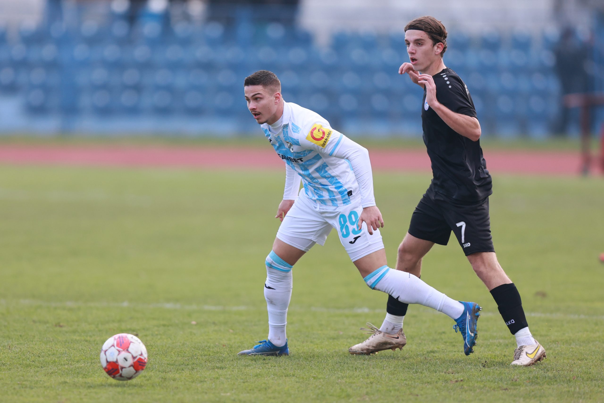 05.12.2023., stadion Cibalia, Vinkovci - SuperSport Hrvatski nogometni kup, osmina finala, HNK Cibalia - HNK Rijeka. Franjo Ivanovic, Martin Vrdoljak Photo: Davor Javorovic/PIXSELL