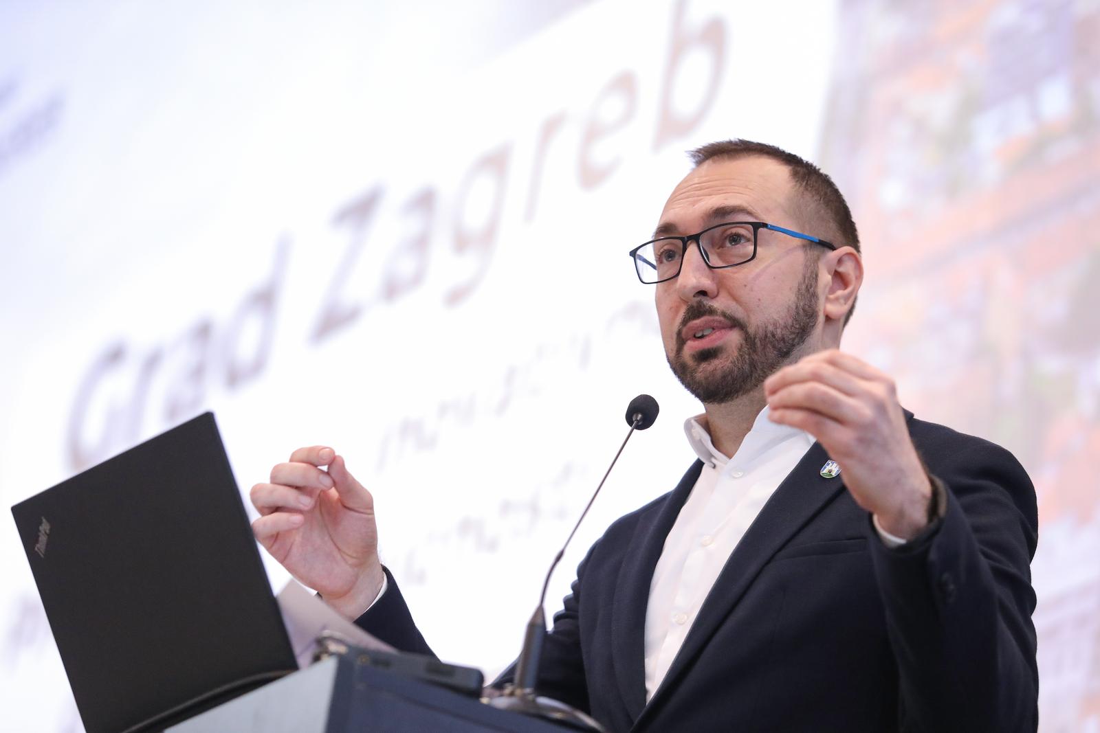 05.12.2023., Zagreb - U hotelu Hilton Garden Inn odrzan je radni rucak s gradonacelnikom Grada Zagreba, Tomislavom Tomasevicem, u organizaciji HUP-a, Udruge malih i srednjih poduzetnika. Photo: Tomislav Miletic/PIXSELL