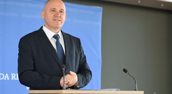 07.12.2023., Zagreb - 269. sjednica vlade Republike Hrvatske. Nakon sjednice ministar graditeljstva i prostornog uredjenja i drzavne imovine Branko Bacic dao je izjave za medije. Photo: Davorin Visnjic/PIXSELL