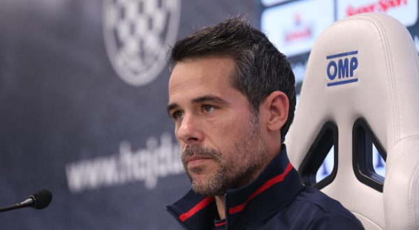 07.12.2023.,Split - Trener Hajduka Mislav Karoglan odrzao je  konferenciju za medije uoci gostovanja kod Lokomotive. Photo: Ivo Cagalj/PIXSELL