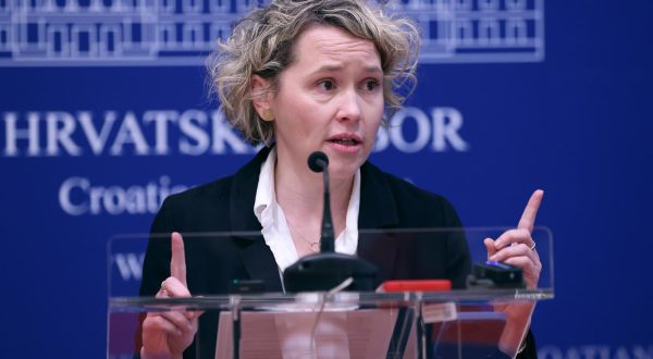 08.12.2023., Zagreb - Na konferenciji za medije odrzanoj u Saboru o temi "Najslabija karika zdravstvenog sustava u Hrvatskoj: skrb za mentalno zdravlje djece i mladih" govorila je Ivana Kekin.
 Photo: Patrik Macek/PIXSELL