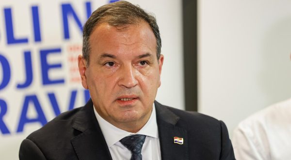 08.12.2023., Zagreb - Konferencija za medije povodom nadolazece rekonstrukcije Klinike za tumore Zagreb KBC Sestre milosrdnice te znacajnog smanjenja listi cekanja na bolnicku dijagnostiku u istoj zdravstvenoj ustanovi. Vili Beros Photo: Luka Stanzl/PIXSELL