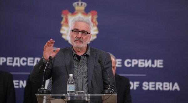 11, March, 2020, Belgrade - The President of the Republic of Serbia, Aleksandar Vucic, and the Prime Minister of the Republic of Serbia, Ana Brnabic, met with representatives of all health and other institutions participating in the fight against the virus corona in the General Secretariat of the President of the Republic of Serbia.  Branimir Nestorovic. Photo: Milos Tesic/ATAImages"n"n11, Mart, 2020, Beograd - Predsednik Republike Srbije Aleksandar Vucic i predsednica Vlade Republike Srbije Ana Brnabic sastali su se u zgradi Generalnog sekretarijata predsednika Republike sa predstavnicima svih zdravstvenih i drugih institucija koje ucestvuju u borbi protiv korona virusa. Photo: Milos Tesic/ATAImages