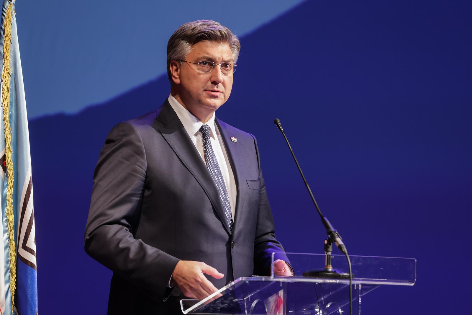 11.12.2023., Zagreb - 200. obljetnica rodjenja dr. Ante Starcevica u Hrvatskom narodnom kazalistu. predsjednik Vlade Andrej Plenkovic Photo: Luka Stanzl/PIXSELL