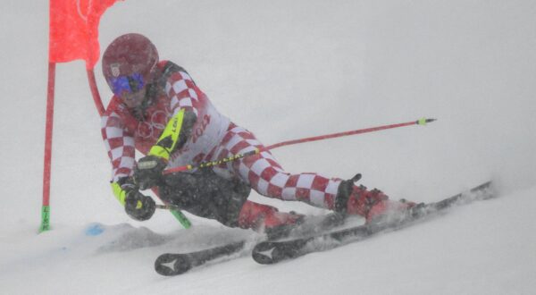 13.02.2022., Peking, Kina - Zimske olimpijske igre, veleslalom. Filip Zubcic Photo: Jaki Franja/PIXSELL