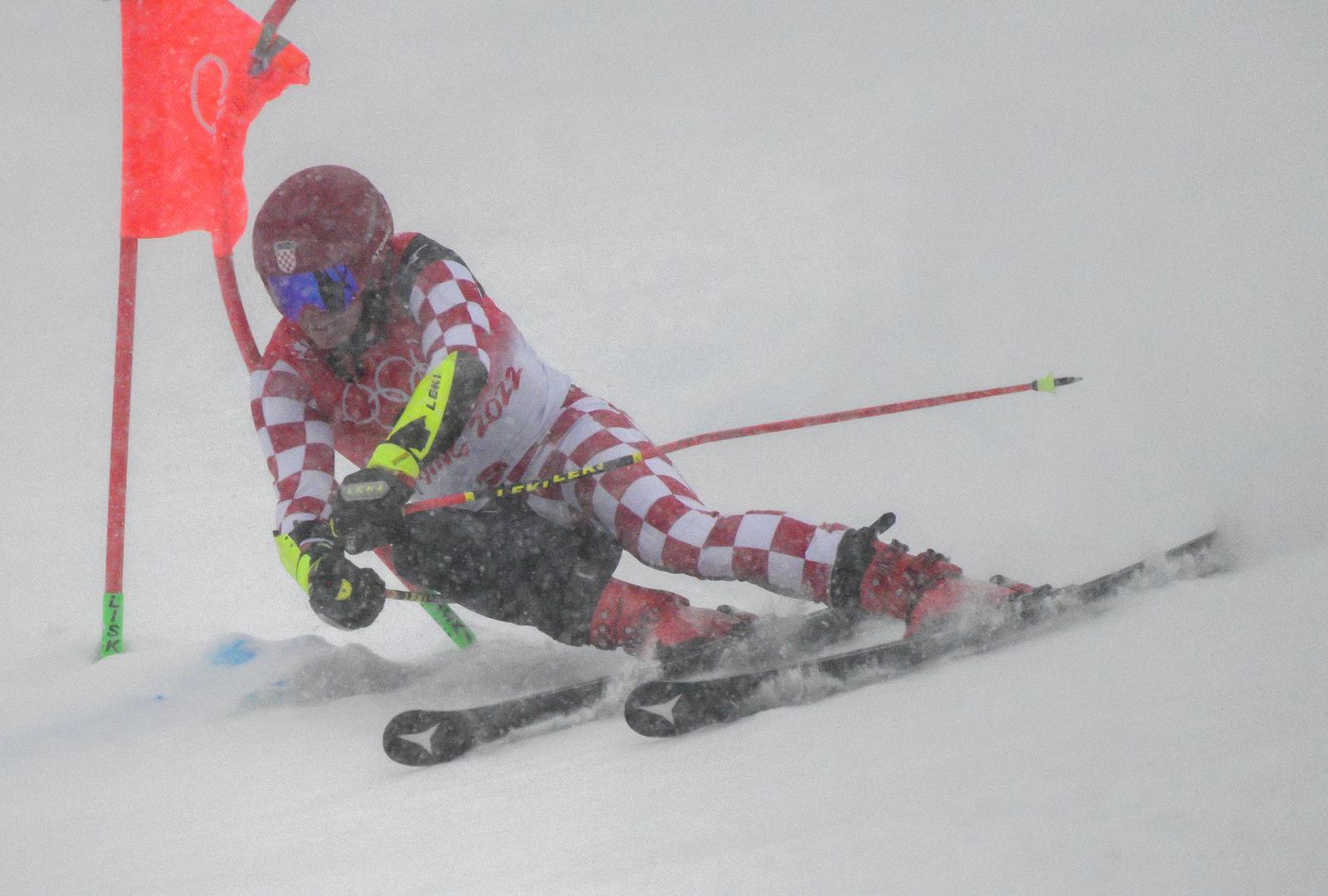 13.02.2022., Peking, Kina - Zimske olimpijske igre, veleslalom. Filip Zubcic Photo: Jaki Franja/PIXSELL