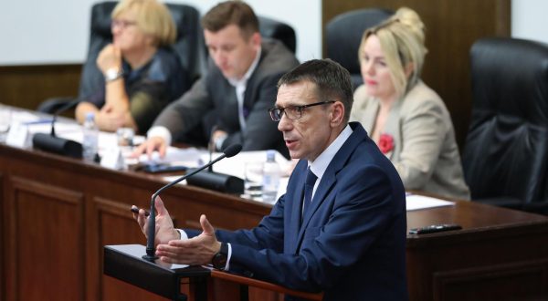 13.7.2023., Zagreb - 67. tematska sjednica Odbora za gospodarstvo odrzana je u dvorani Josipa Sokcevica, u Saboru. Na sjednicu su pozvani predstavnici Ministarstva gospodarstva i odrzivog razvoja, Hrvatske elektroprivrede d.d., PLINACRO-a d.o.o., Hrvatske energetske regulatorne agencije, Hrvatskog operatora trzista energije d.o.o.  Photo: Jurica Galoic/PIXSELL