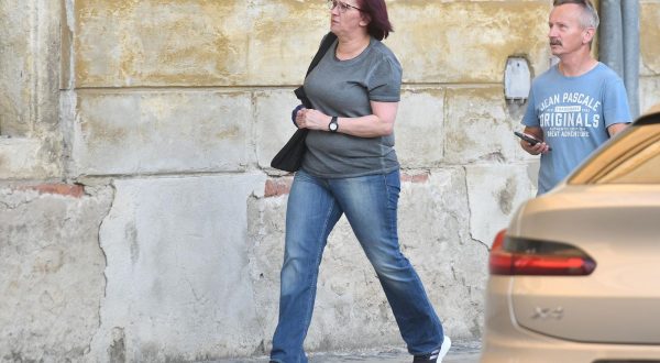 13.09.2023.,Varazdin - Smiljana Srnec jutros je sa suprugom prošetala Varaždinom. Javila se u Probacijski ured gdje se mora javljati jednom tjednom. Photo: Vjeran Zganec Rogulja/PIXSELL