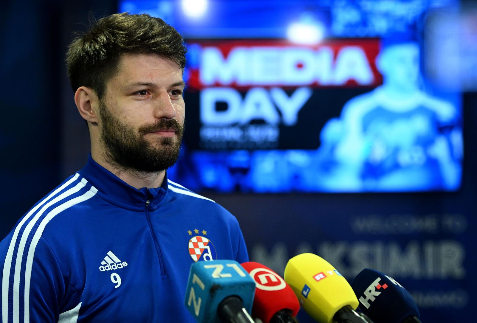 15.12.2023., Zagreb - GNK Dinamo Media Day prije utakmice protiv Hajduka. Bruno Petkovic, Takuro Kaneko, Sergej Jakirovic Photo: Marko Lukunic/PIXSELL