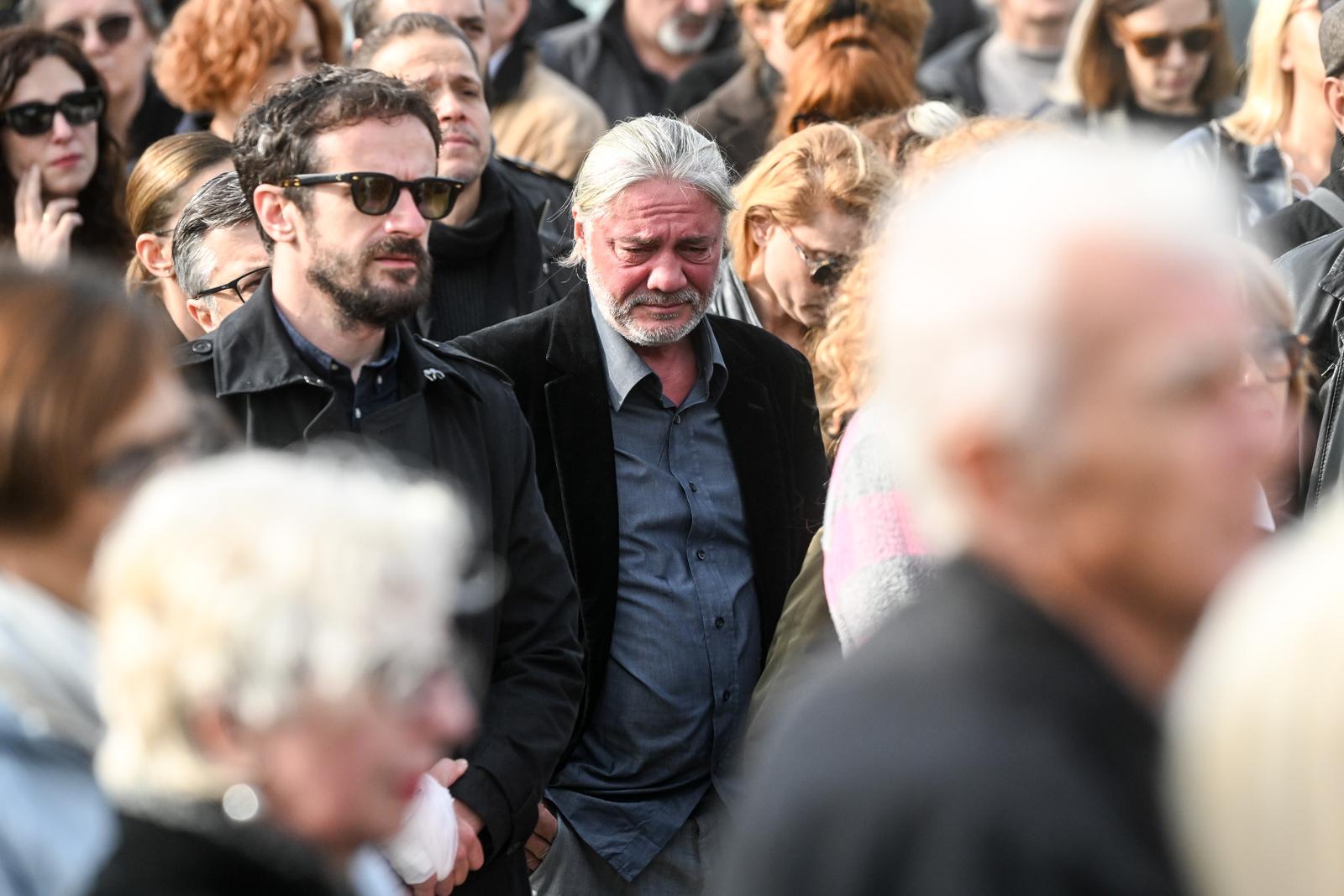 16.10.2023., Zagreb - Posljednji ispracaj glumca Nenada Cvetka na groblju Gornje Vrapce. Kristijan Ugrina Photo: Marko Lukunic/PIXSELL