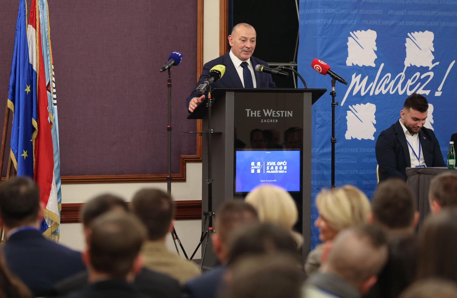 16.12.2023.,Zagreb - 17. Sabor mladezi HDZ-a odrzan je u hotelu Westin. Photo: Jurica Galoic/PIXSELL