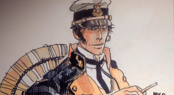 17.10.2023., Pula: U organizaciji Generalnog konzulata Italije u Rijeci, Istarske zupanije, te Arheoloskog muzeja Istre, u Puli je svecano otvorena izlozba "Hugo Pratt, naslijedje, djelo, biografija". Naglasak je stavljen na najpoznatijeg Prattovog strip junaka - Corto Maltesea.
 Photo: Sasa Miljevic/PIXSELL