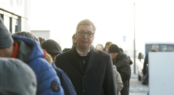 17, December, 2023, Belgrade - The President of the Republic of Serbia, Aleksandar Vucic, voted at polling station 140, in the "Tesla - science for life" Kindergarten building. Aleksandar Vucic. Photo: Antonio Ahel/ATAImages

17, decembar, 2023, Beograd - Predsednik Republike Srbije Aleksandar Vucic glasao je na birackom mestu 140, u zgradi Decijeg vrtica "Tesla - nauka za zivot". Photo: Antonio Ahel/ATAImages Photo: Antonio Ahel/PIXSELL