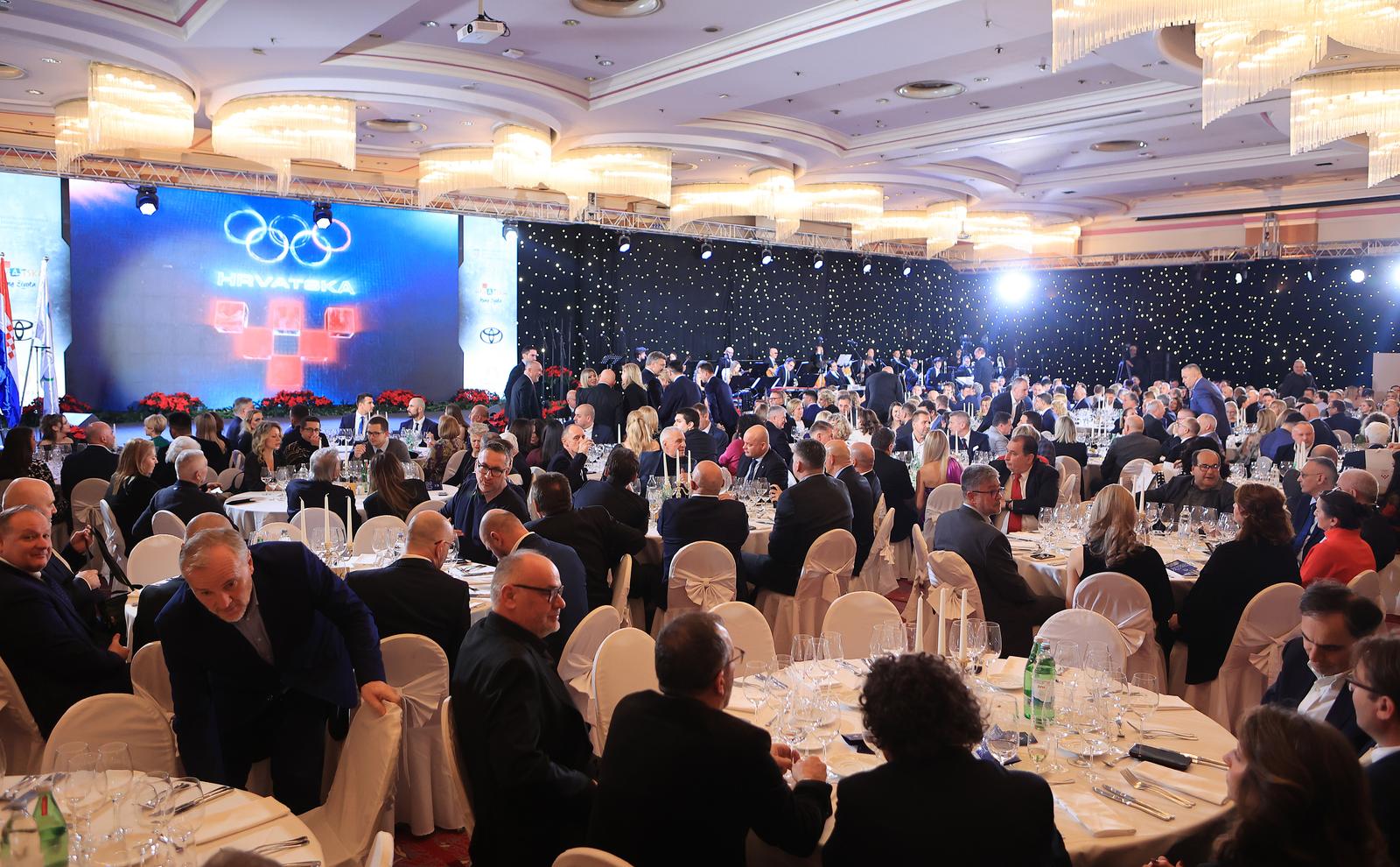 20.12.2023., Kristalna dvorana hotela The Westin, Zagreb - Veliki dan hrvatskog sporta i izbor najuspjesnijih sportasa, sportasica i trenera u organizaciji Hrvatskog olimpijskog odbora. Photo: Marko Prpic/PIXSELL