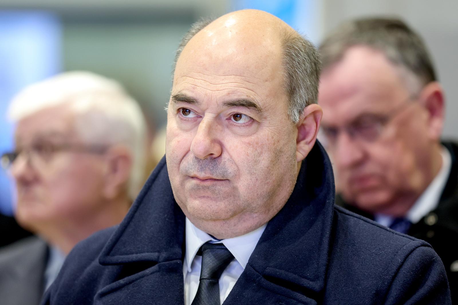 24.01.2023., Zagreb - Svecano otvorenje novog Koncarevog laboratorija za velike elektricne strojeve i pogone. Na svecanom otvorenju Koncar je prikazao prezentaciju s kljucnim informacijama o Laboratoriju te odrzao demonstracije dvaju laboratorijskih ispitivanja. 
Frane Barbaric, predsjednik uprave HEPa. Photo: Igor Kralj/PIXSELL