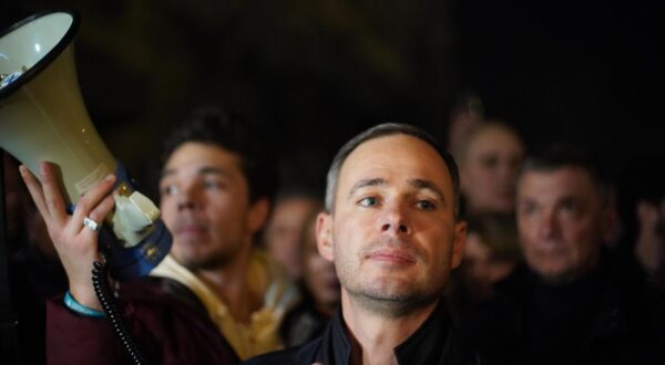 25, December, 2023, Belgrade - Supporters of the "Serbia against violence" coalition gathered for the eighth time in front of the building of the Republican Electoral Commission, and traffic in Ulica Kralja Milana was blocked. Miroslav Aleksic.    

25, decembar, 2023, Beograd - Pristalice koalicije "Srbija protiv nasilja"  okupile su osmi put ispred zgrade Republicke izborne komisije, a saobracaj u Ulici kralja Milana je blokiran.     Photo: Antonio Ahel/ATAImages/PIXSELL