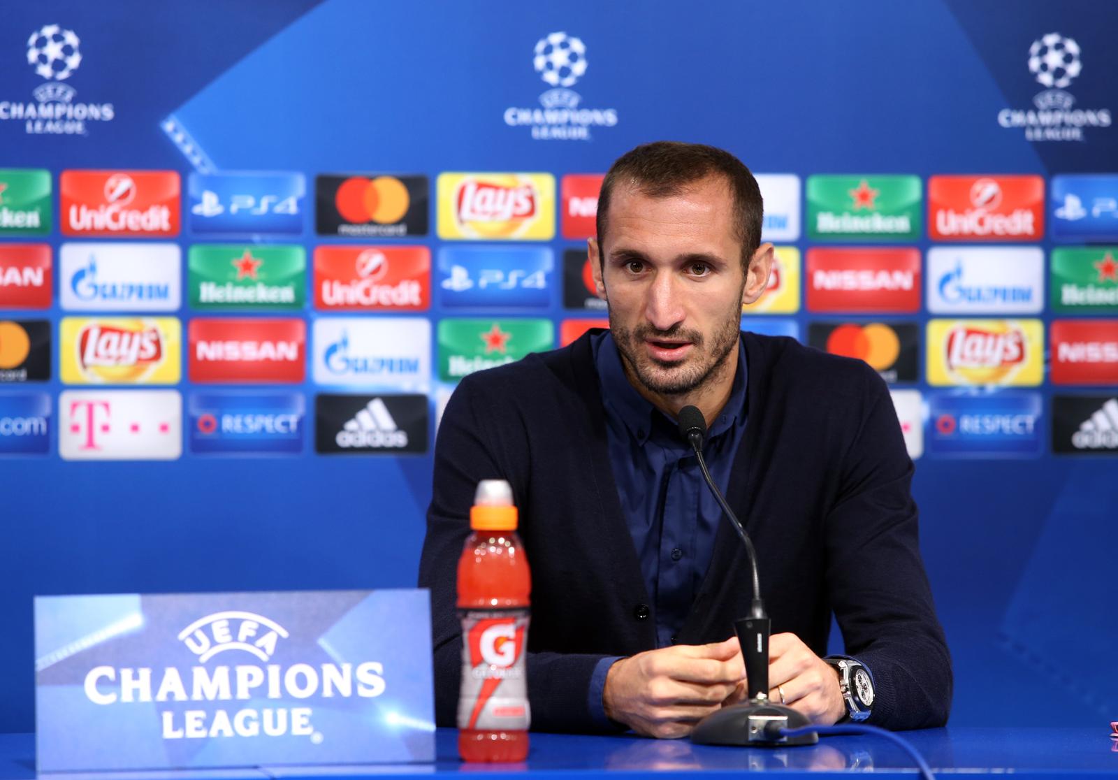 26.09.2016., Zagreb - Konferenciji za medije FC Juventusa iz Torina nazocili su trener Massimiliano Allegri i Giorgio Chiellini.  "nPhoto: Robert Anic/PIXSELL