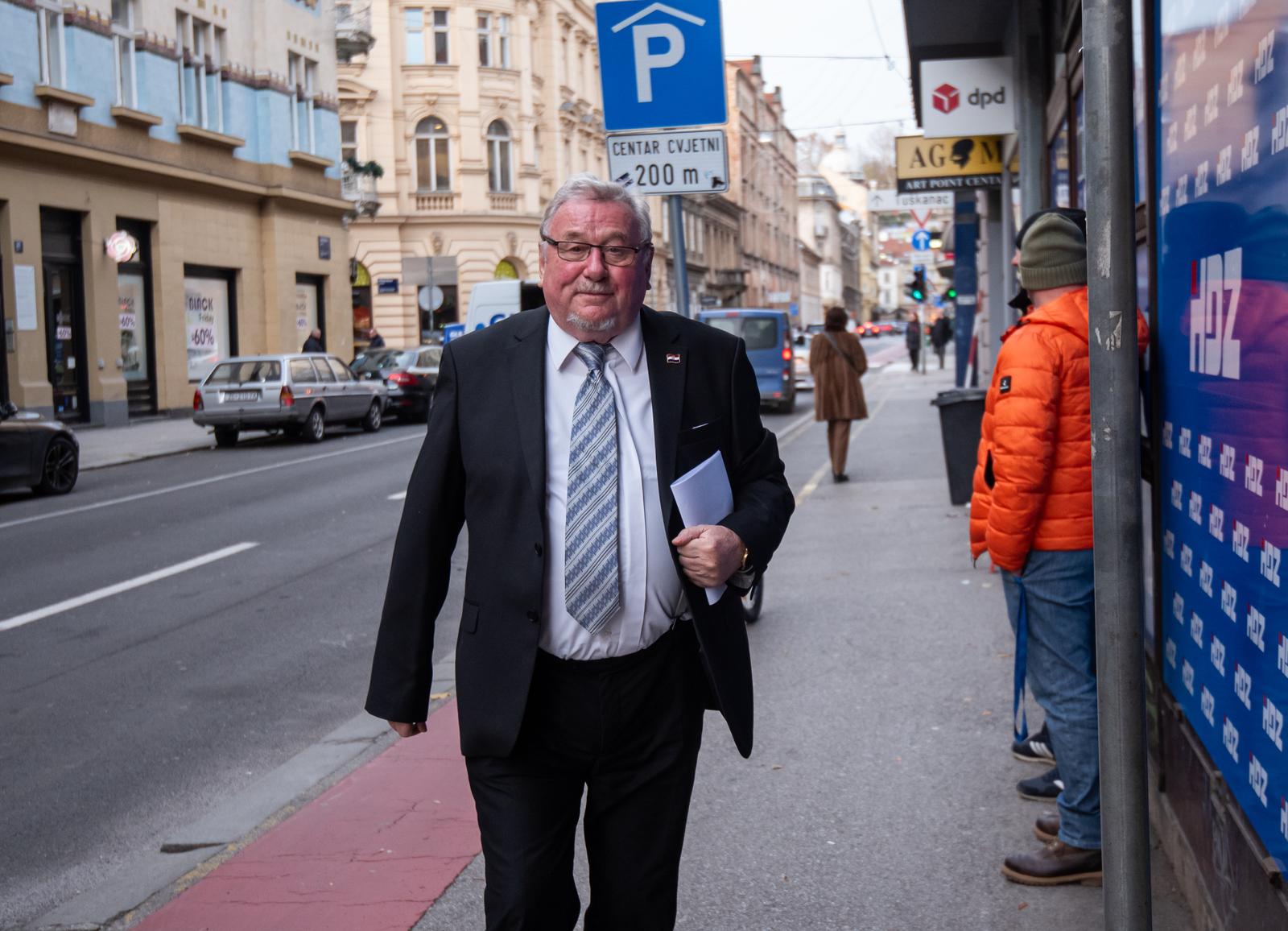 27.11.2023., Zagreb - Dolazak clanova HDZ-a na sjednicu Sireg Predsjednistva. Photo: Neva Zganec/PIXSELL
