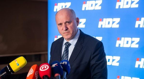 27.11.2023., Zagreb - Ministar Branko Bacic dao je izjavu za medije nakon sjednice sireg Predsjednistva HDZ-a. Photo: Neva Zganec/PIXSELL