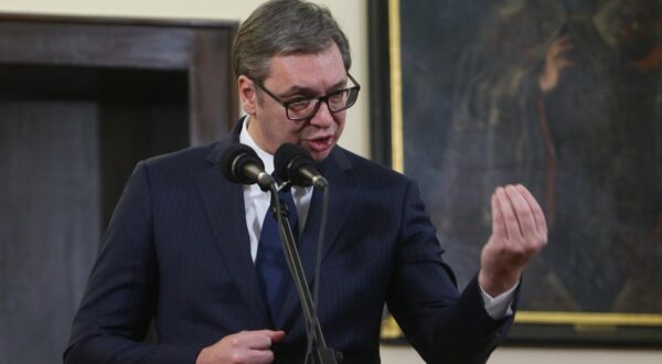 27, December, 2022, Belgrade - The President of the Republic of Serbia, Aleksandar Vucic met with the  Serbian Patriarch Porfirije in the premises of the Serbian Patriarch. Aleksandar Vucic.  


27, decembar, 2022, Beograd - Predsednik Republike Srbije Aleksandar Vucic sastao se sa patrijarhom srpskim Porfirijem u prostorijama Srpske Patrijarsije.   Photo: M.K./ATAImages/PIXSELL