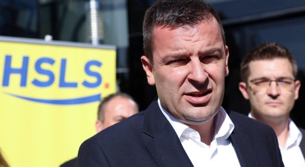 28.10.2023., Split - Dario Hrebak, predsjednik stranke HSLS odrzao je konferenciju za medije te je najavio pocetak kampanje. Photo: Ivana Ivanovic/PIXSELL