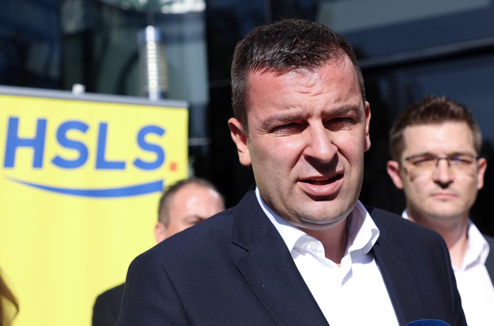 28.10.2023., Split - Dario Hrebak, predsjednik stranke HSLS odrzao je konferenciju za medije te je najavio pocetak kampanje. Photo: Ivana Ivanovic/PIXSELL