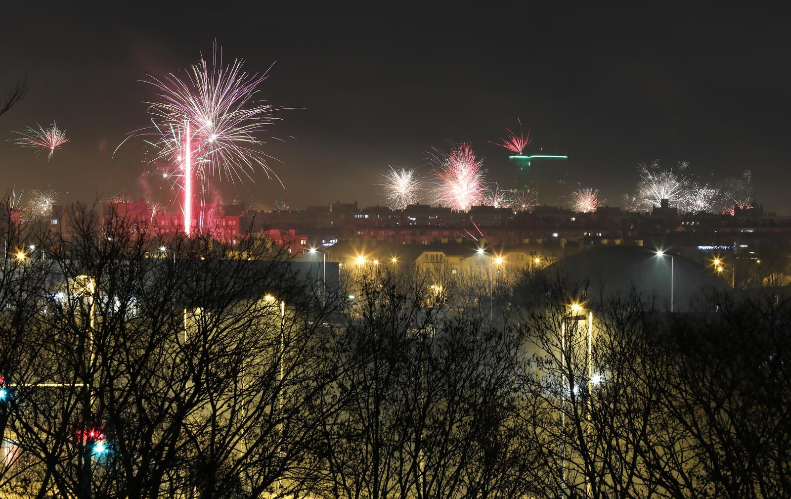 01.01.2023., Zagreb - Novogodisnji vatromet nad Zagrebom Photo: Emica Elvedji/PIXSELL